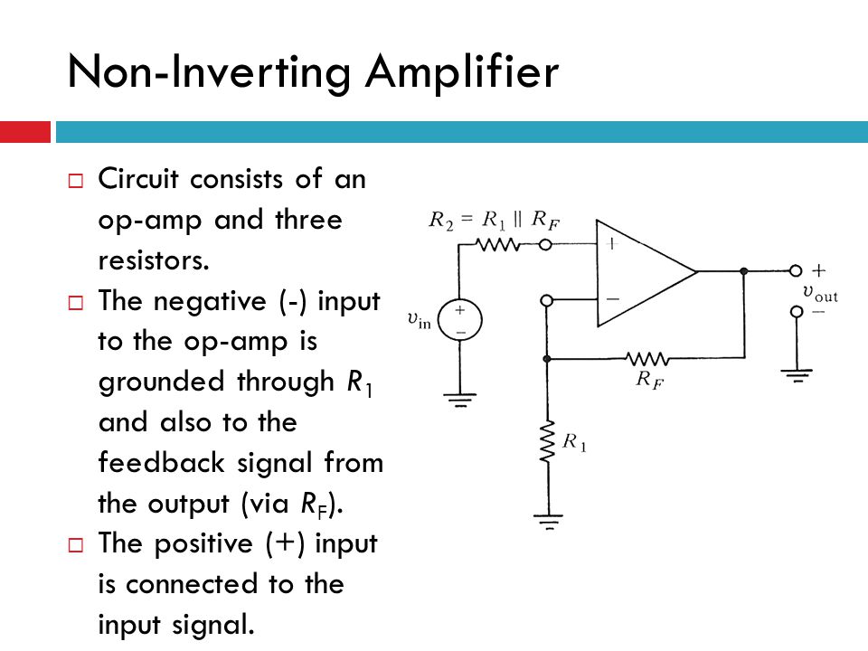 Non investing operational amplifier ppt slides apex investing spreads